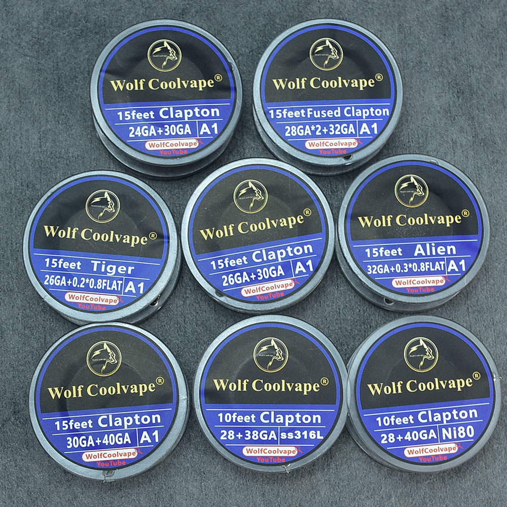 Clapton Wire Pre Built - Alien Fused Clapton Wire Tiger coils