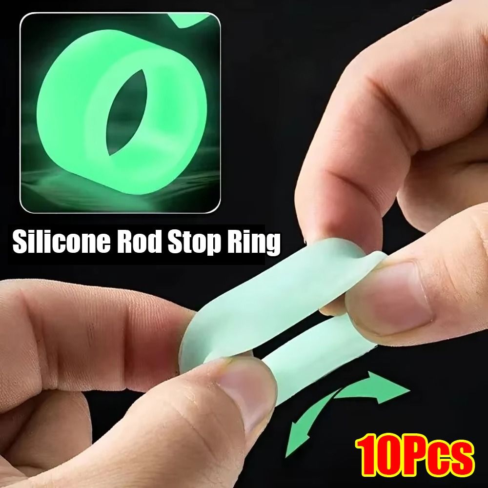 Vape Band Silicone - 10Pcs Durable Silicone Fishing Rod Anti-skid