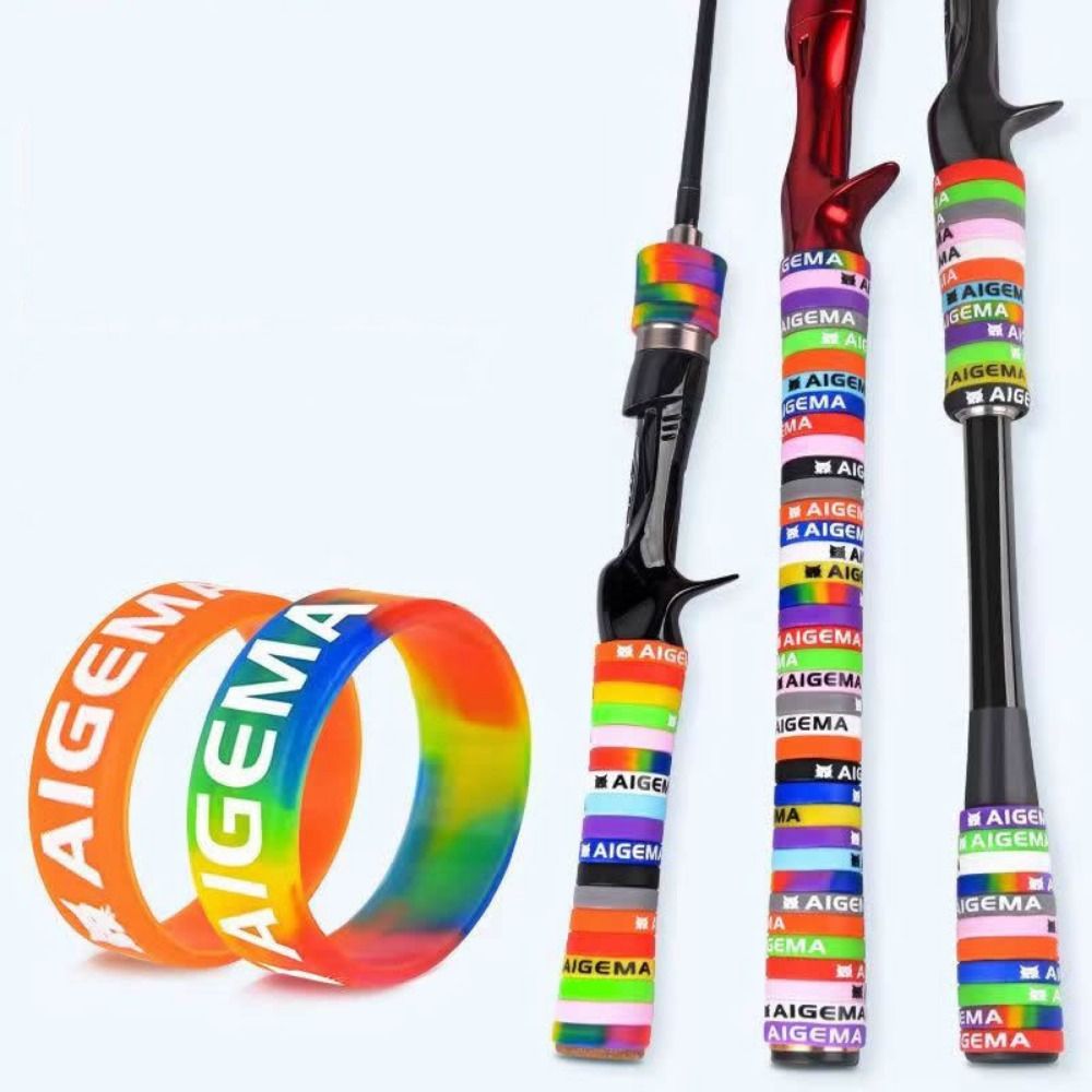 Vape Band Silicone - 10pcs Fishing Rod Anti-skid Silicone Cover