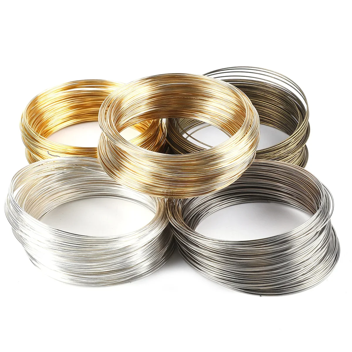 Coil Building Kit - 100Loops 0.6mm Memory Wire Bracelet Ring