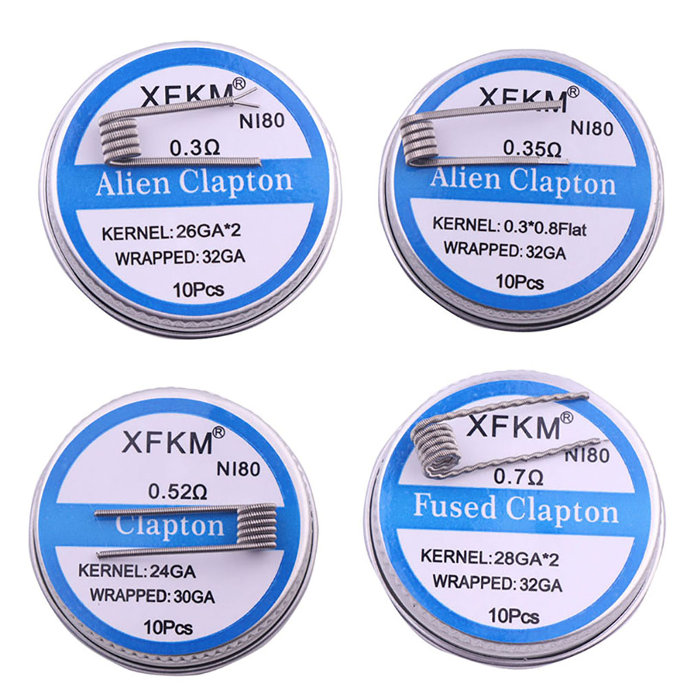 Clapton Wire Pre Built - PreBuilt Inner Diameter 3mm Coil Fused