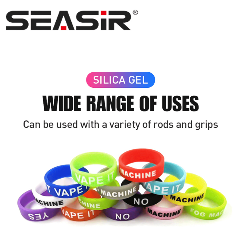 Vape Band Silicone - SEASIR 10pcs Fishing Rod Clip Silicone