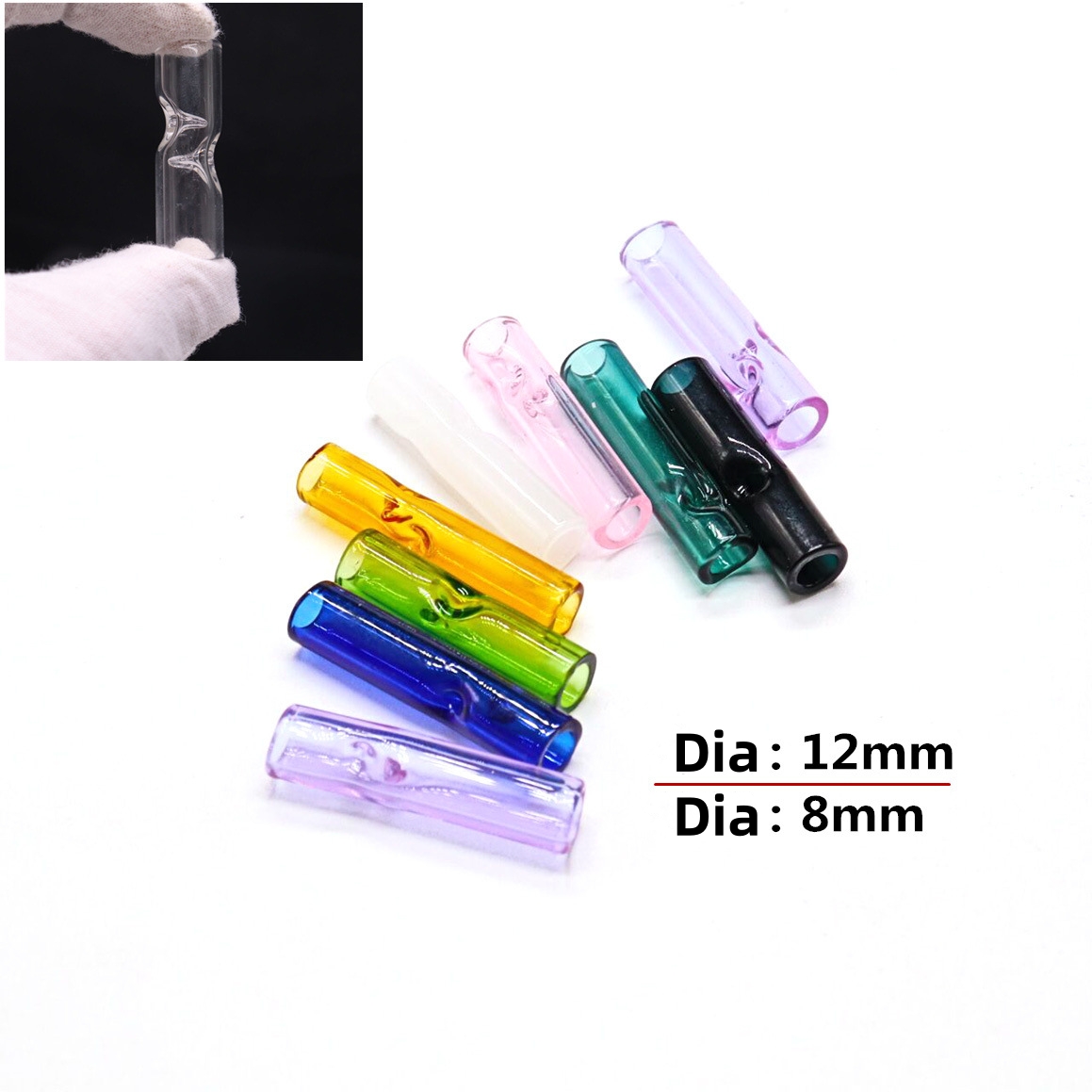 Accessories For Vaping - 4PCS Round mouth Glass Cigarettes rolling