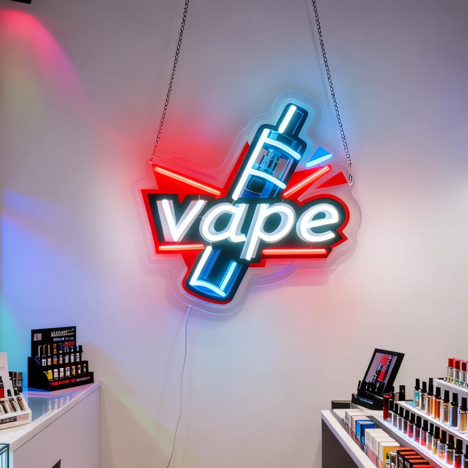 Vaping Store - Vape Neon Sign USB Dimmable LED