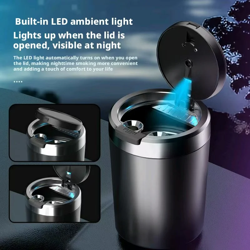 Vape Decoration - Portable LED Smokeless Car Ashtray Universal