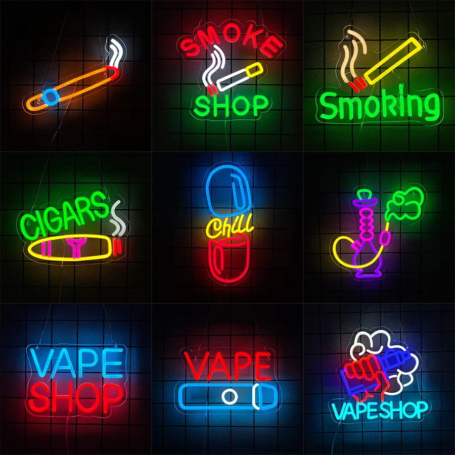 Vaping Shop - USB Bright Led Advertising Display for