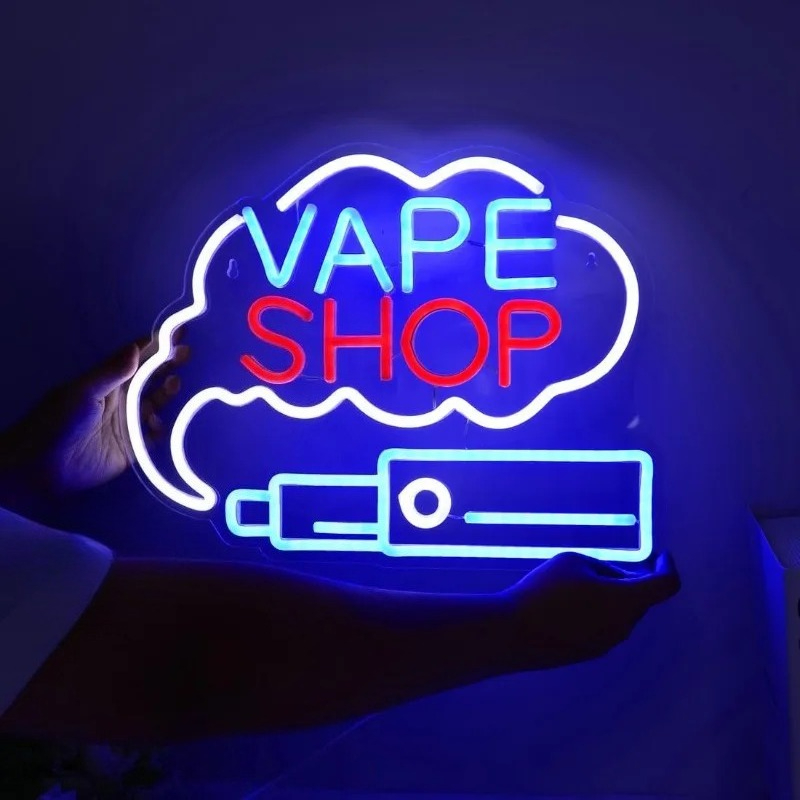 Vaping Store - LED VAPE SHOP Smoke Neon Sign