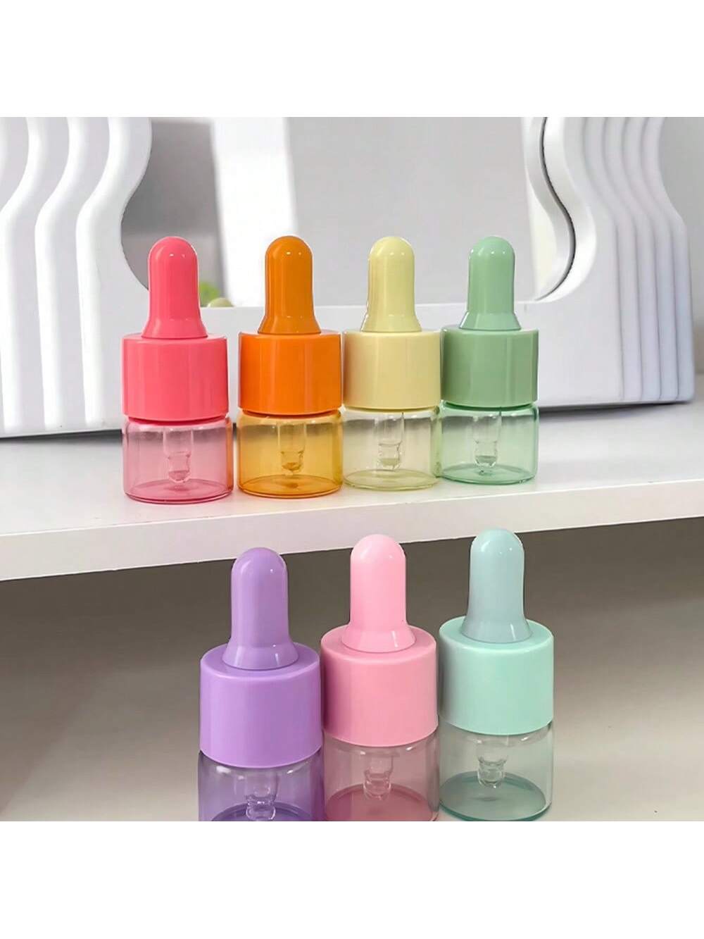 5 Pcs 5ml 10ml Colored Glass D - Juice Bottle Dropper recension och pris