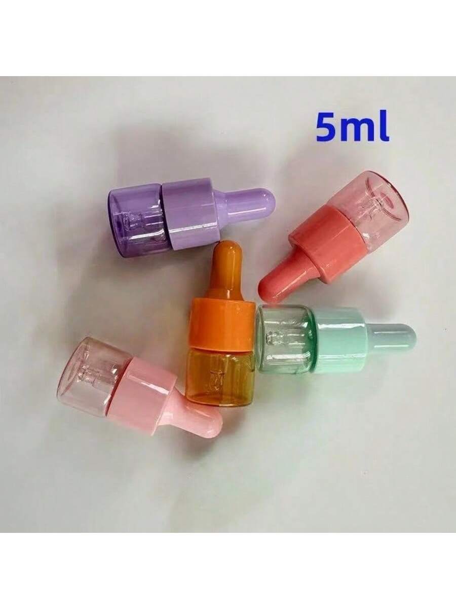 5 Pcs 5ml 10ml Colored Glass D - Juice Bottle Dropper recension och pris