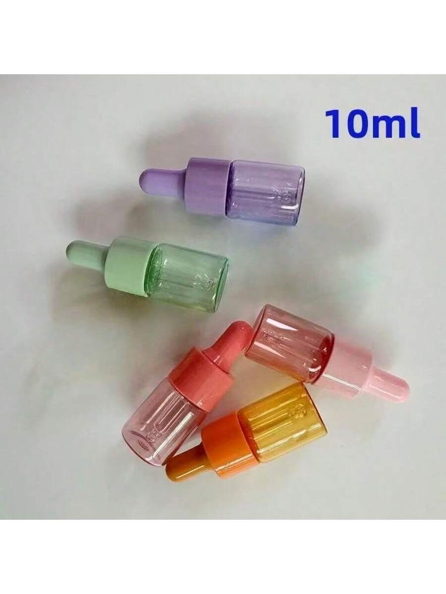 5 Pcs 5ml 10ml Colored Glass D - Juice Bottle Dropper recension och pris