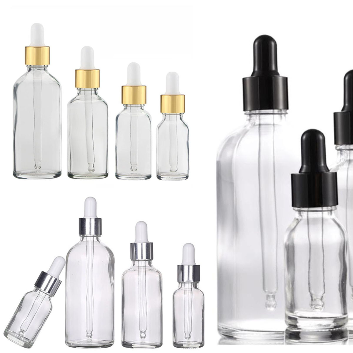 5/10/15/30/50/0ml Clear Glass  - Juice Bottle Dropper recension och pris