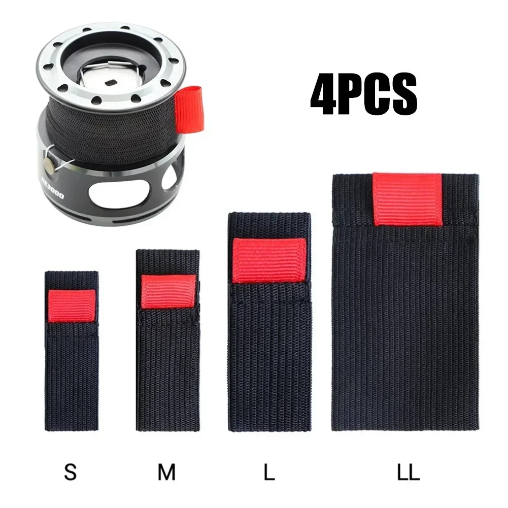 4pcs Elastic Fishing Spool Bel - Mesh Coil Strip recension och pris
