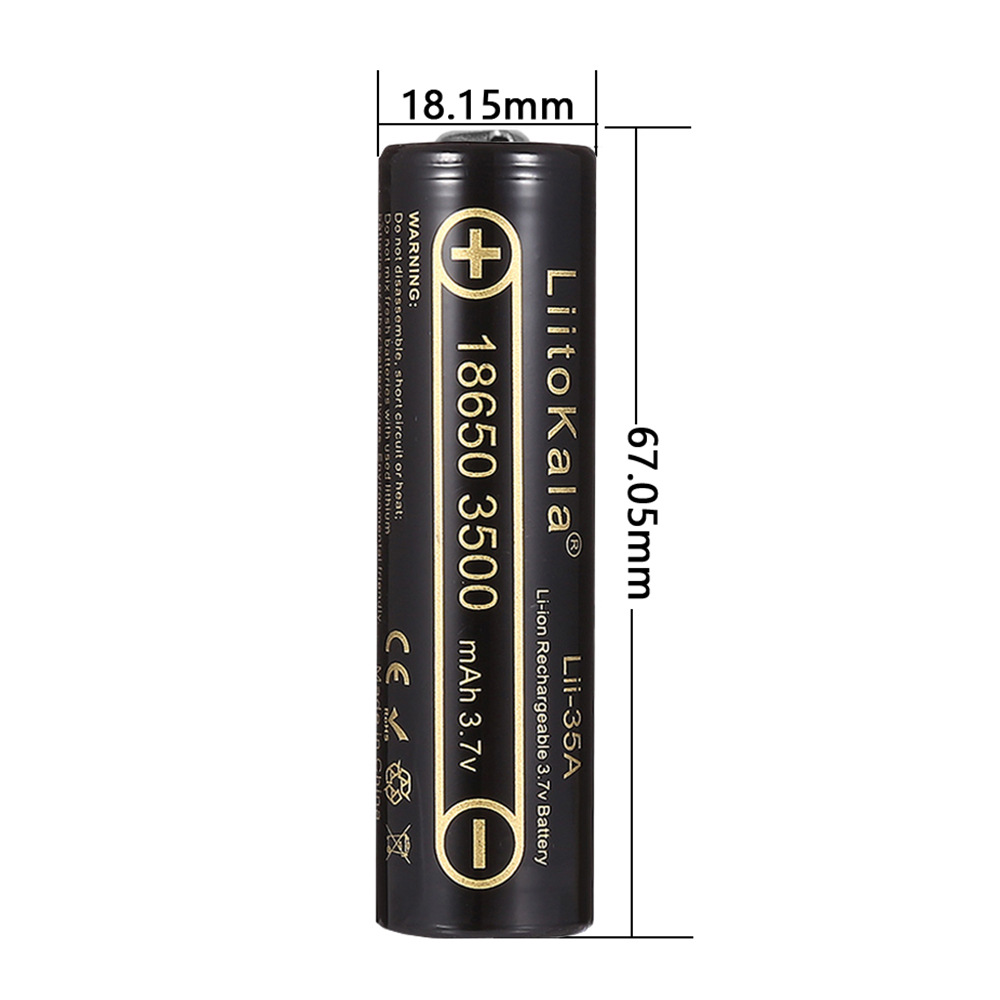 2-10pcs LiitoKala Lii-35A 1865 - Vape Battery 18650 recension och pris