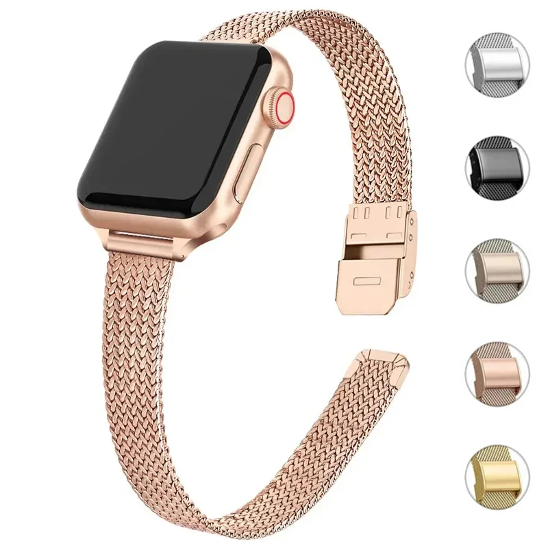 Premium Thin Metal Watch Band  - Mesh Coil Strip recension och pris