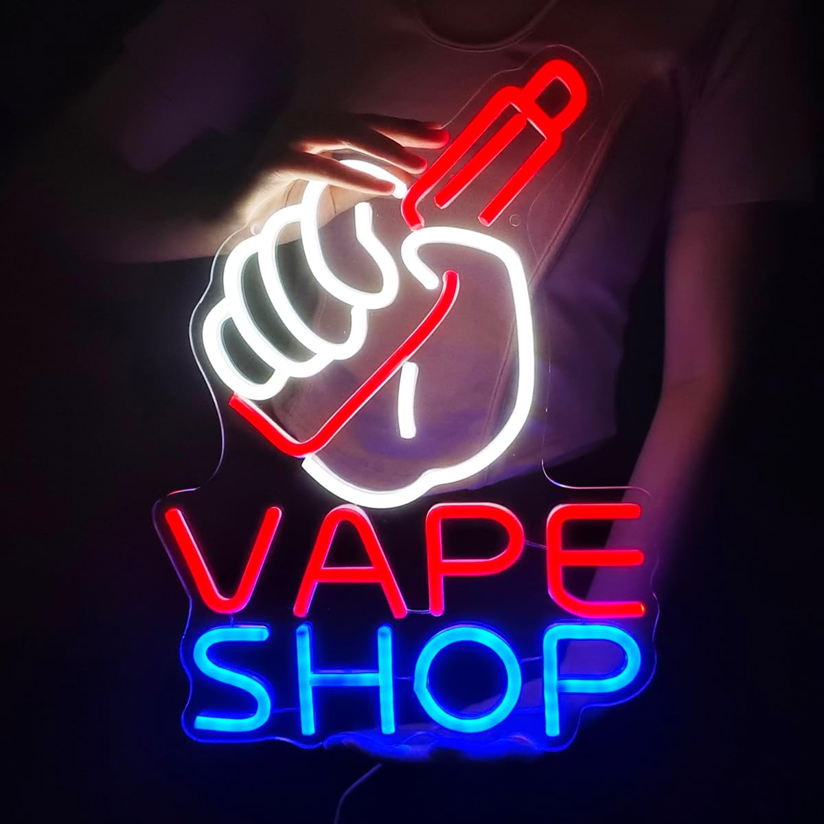 VAPE Shop Neon Sign for Smoke  - Vaping Store recension och pris