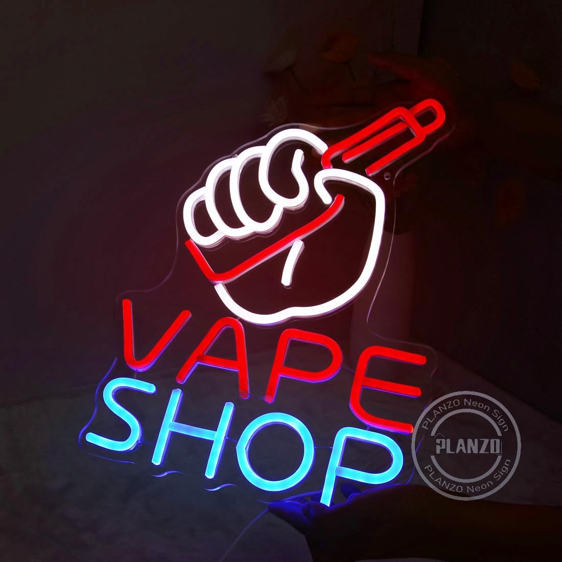 VAPE Shop Neon Sign for Smoke  - Vaping Store recension och pris