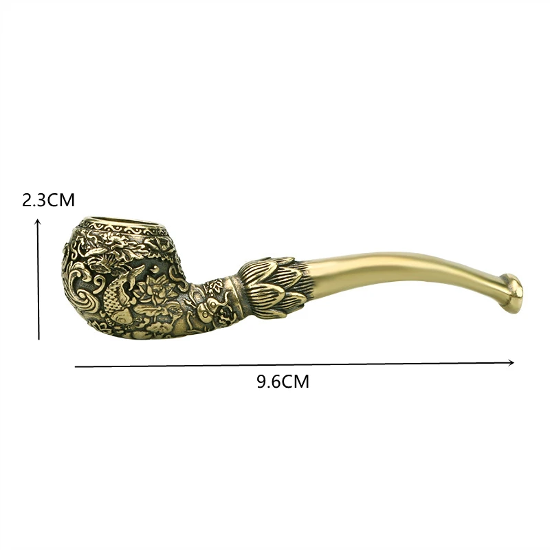 Antique Hand-carved Carp Brass - Vape Decoration recension och pris