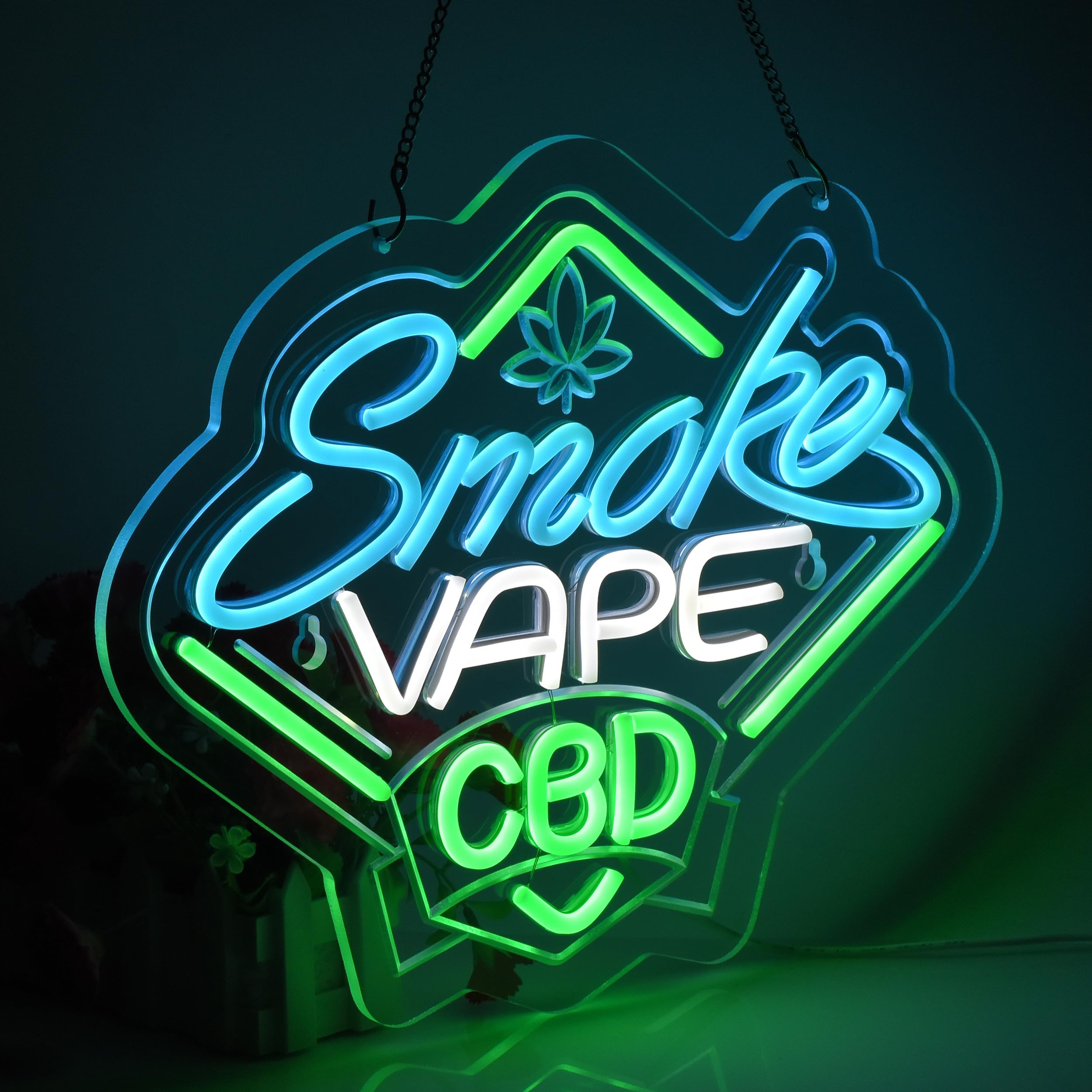 Smoke and Vape Shop Neon Sign  - Vaping Shop recension och pris