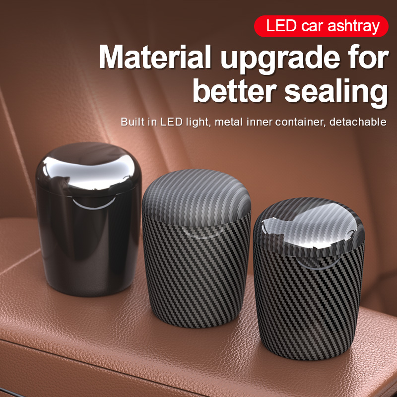 One-Click Open Car Ashtray Wit - Vape Decoration recension och pris