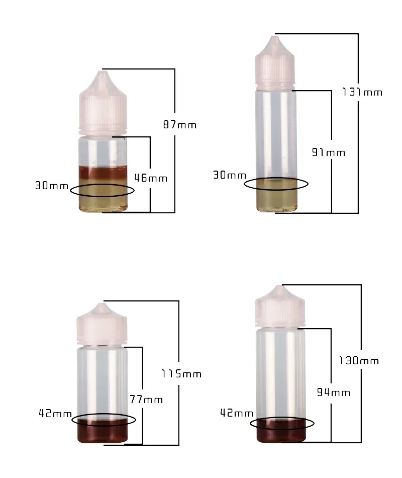 5PCS 30ml-120ml PET Clear Drop - Vaping Area recension och pris