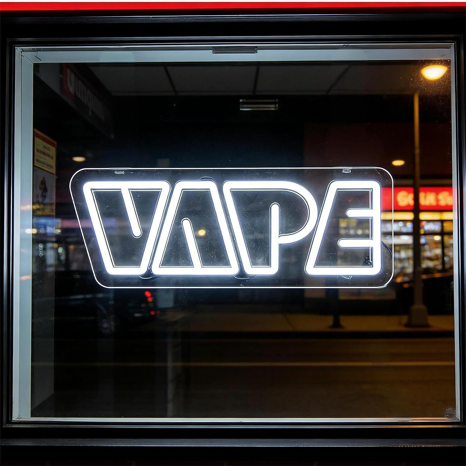 VAPE Neon Sign USB Dimmable LE - Vaping Store recension och pris
