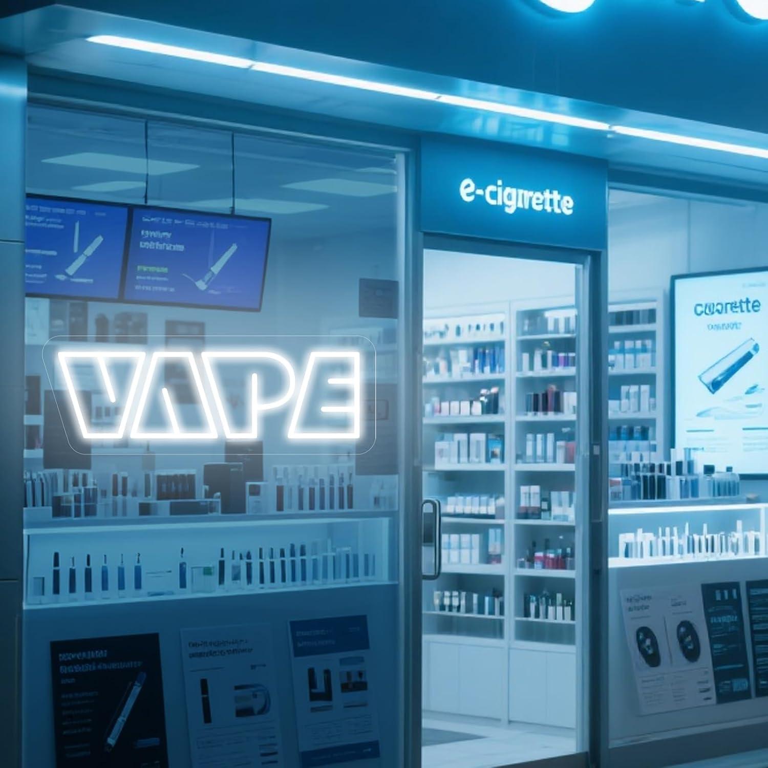 VAPE Neon Sign USB Dimmable LE - Vaping Store recension och pris