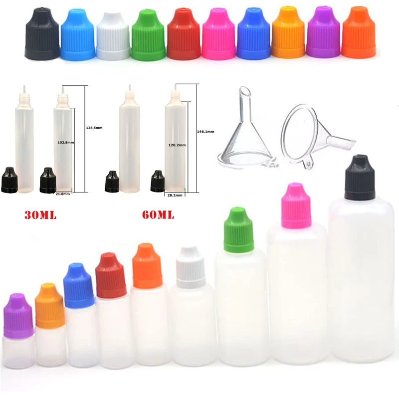 100pcs 3/5/10/15/20/30/50/100/ - Juice Bottle Dropper recension och pris