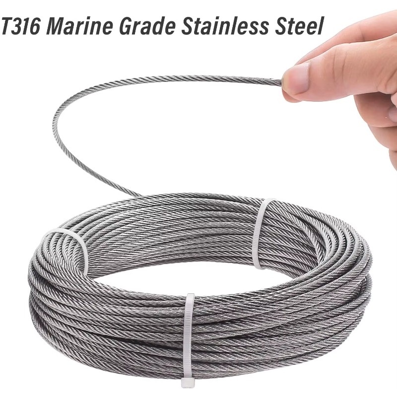 Wire Rope 7X19 Diameter 3.18mm - Stainless Wire Ss316 recension och pris