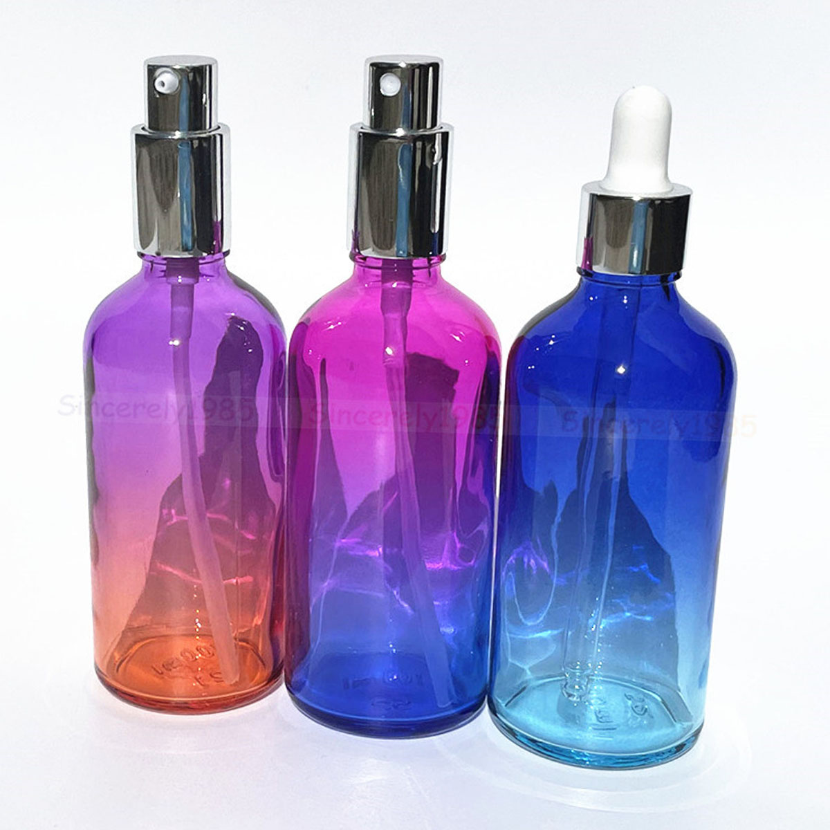 1X 3x 100ml Gradient Color Gla - Juice Bottle Dropper recension och pris