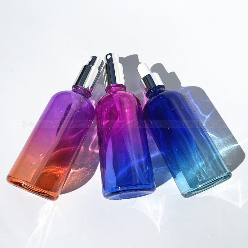 1X 3x 100ml Gradient Color Gla - Juice Bottle Dropper recension och pris