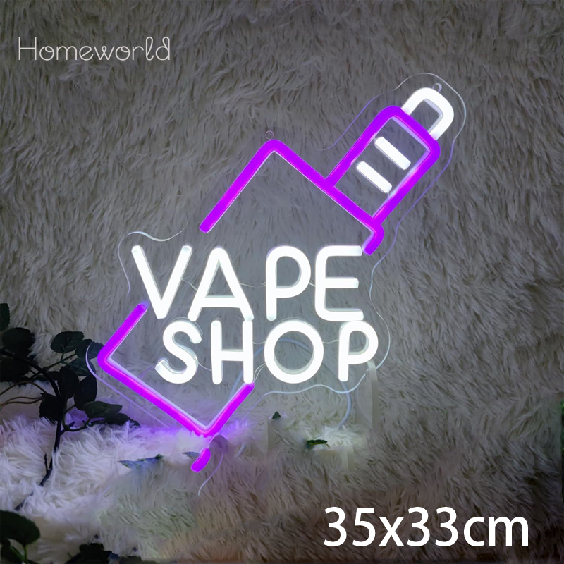VAPE Shop Neon Sign for Smoke  - Vaping Store recension och pris