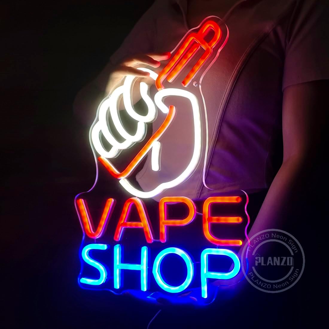 VAPE Shop Neon Sign for Smoke  - Vaping Store recension och pris