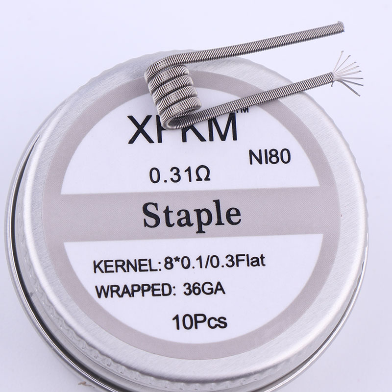 NEW XFKM 10pcs/box NI80 High D - Clapton Wire Pre Built recension och pris