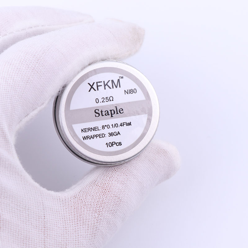 NEW XFKM 10pcs/box NI80 High D - Clapton Wire Pre Built recension och pris