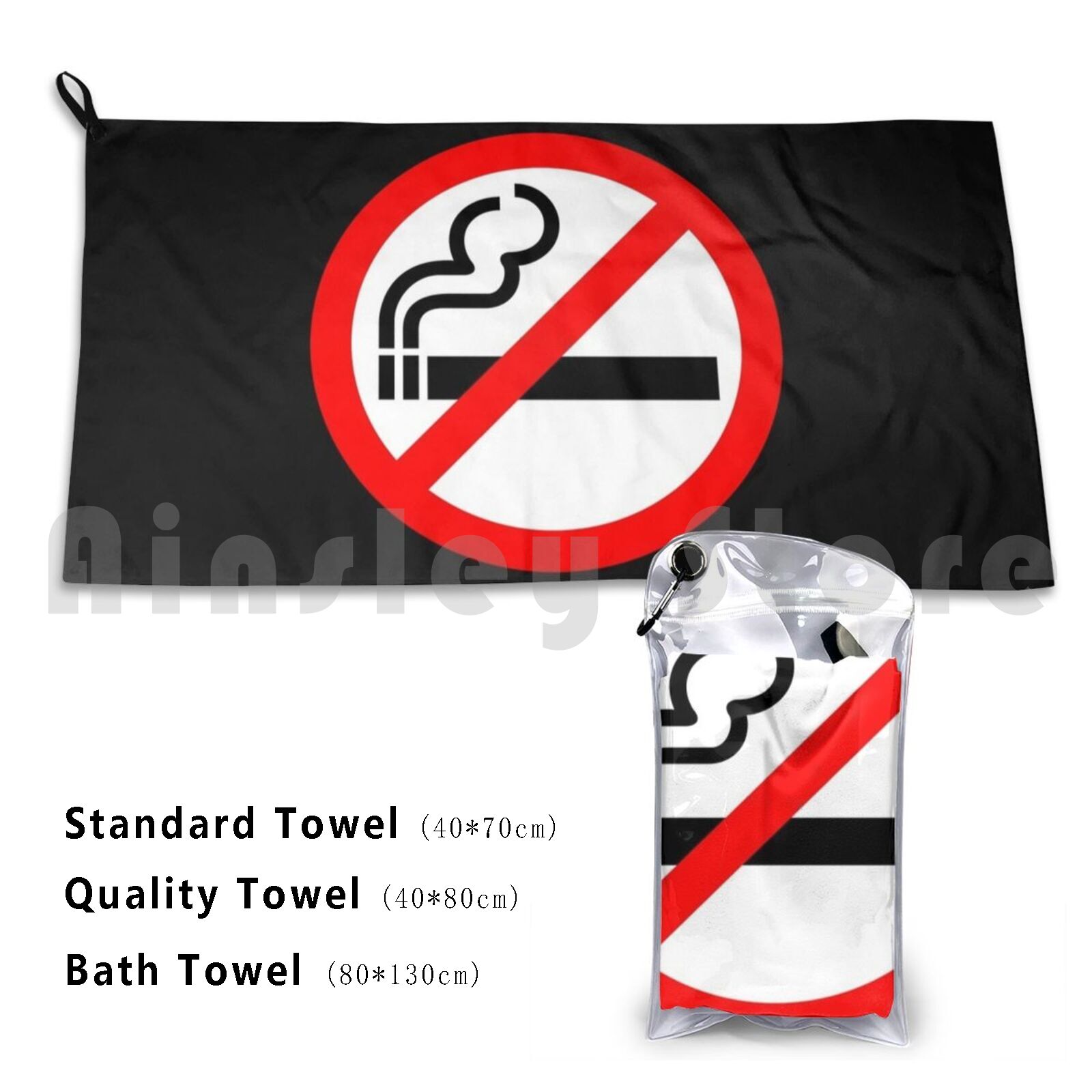 Towel No Smoking Sign 3150 Smo - Quick Vape recension och pris