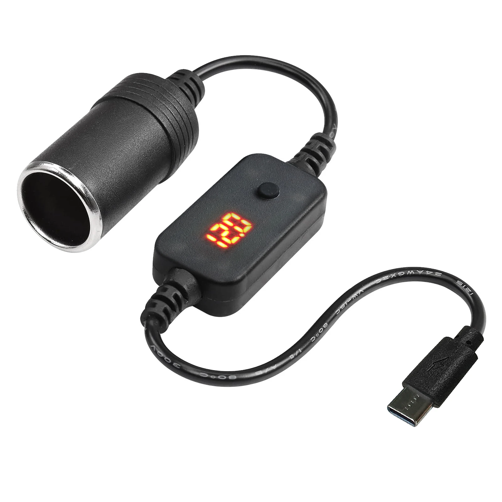 1pc 5V 2A USB To 12V Cigarette - Accessories Experts Vape recension och pris
