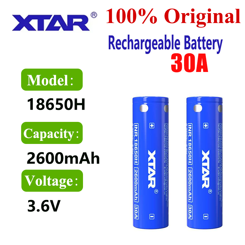 Original XTAR 18650 2600mah Ba - Vape Battery 18650 recension och pris