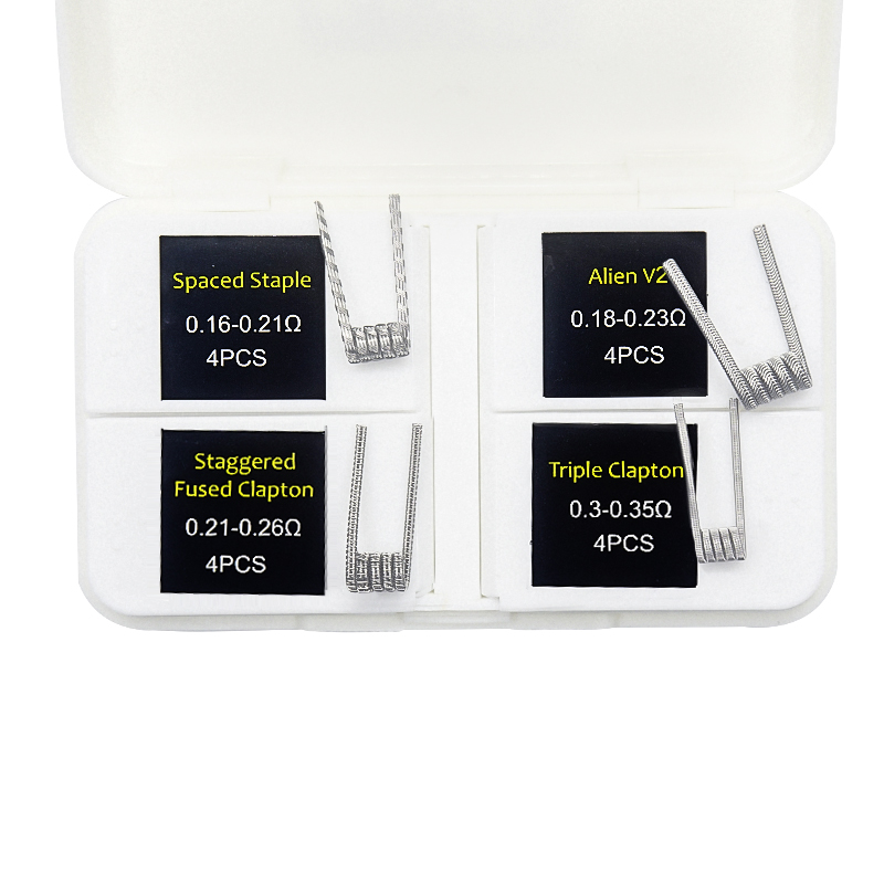 16pcs NI80 Fused Clapton Prebu - Clapton Wire Pre Built recension och pris