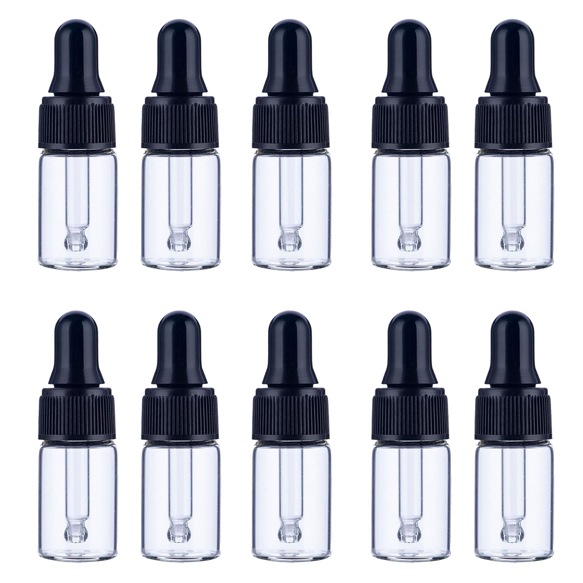 30x 50x 100x 1/2/3/5 ML Clear  - Juice Bottle Dropper recension och pris