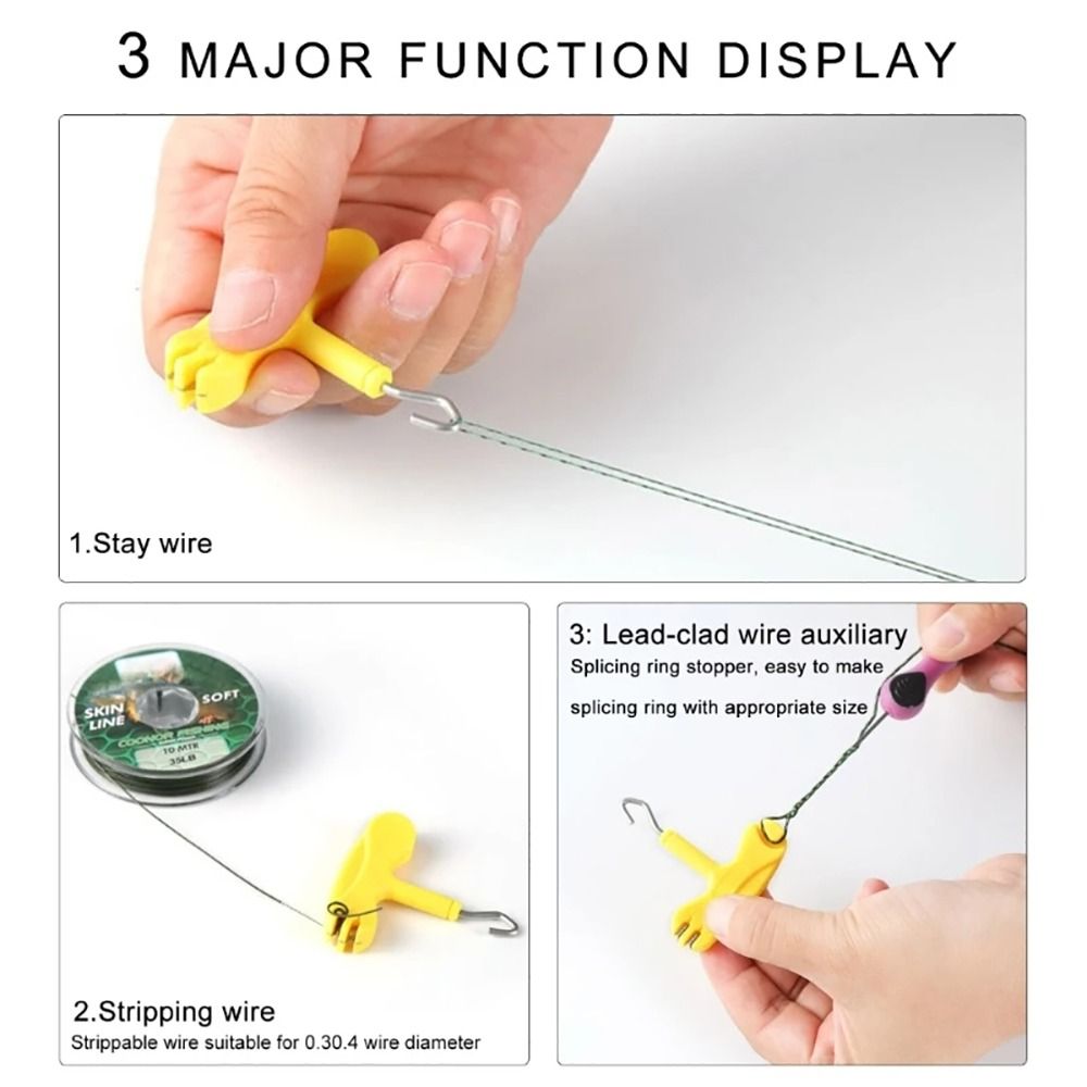 1Pcs New 3 In 1 Carp Fishing T - Mesh Coil Strip recension och pris