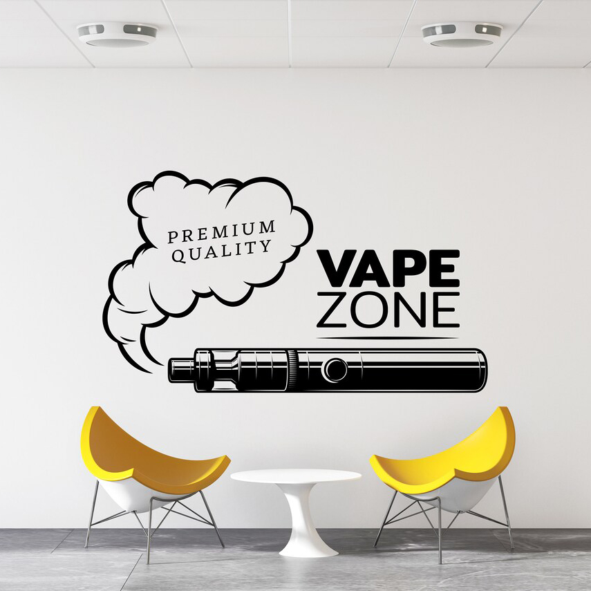 Vape Shop Wall Decal Window St - Vaping Store recension och pris